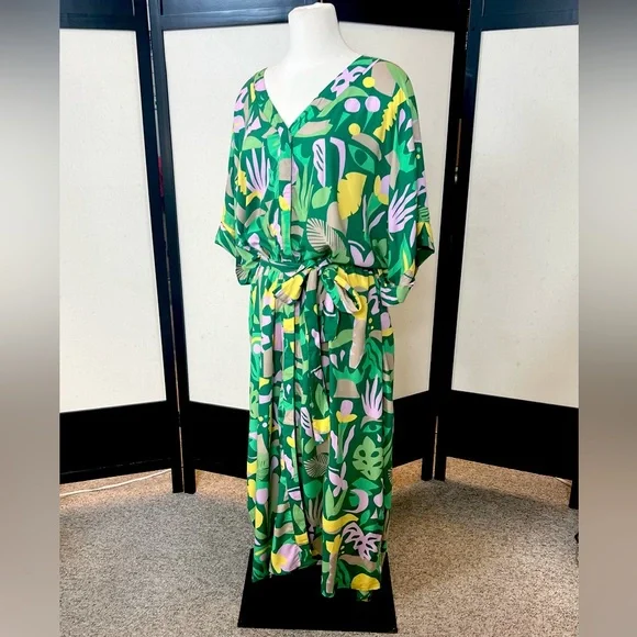 monki green shirt dress Long Rocky Shirt Dress Emerald Micro Satin